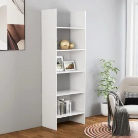 White plywood bookcase shelf 60x35x180 cm by vidaXL, Bookcases and shelves - Ref: Foro24-803407, Price: 71,40 €, Discount: %