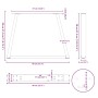 Patas para mesa de comedor forma V 2 uds negro 40x(30-31,3) cm by , Table legs - Ref: Foro24-4012524, Price: 50,36 €, Discoun...