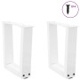 Patas para mesa de comedor forma V 2 uds blanco 30x(30-31,3) cm by , Table legs - Ref: Foro24-4012601, Price: 42,96 €, Discou...