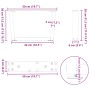 Patas para mesa de comedor forma V 2 uds negro 50x(30-31,3) cm de , Patas para mesas - Ref: Foro24-4012608, Precio: 54,05 €, ...