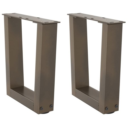 Patas para mesa de comedor en forma de V 2 uds acero natural by , Table legs - Ref: Foro24-4012603, Price: 45,65 €, Discount: %