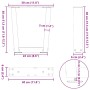 Patas para mesa de comedor en forma de V 2 uds acero natural by , Table legs - Ref: Foro24-4012603, Price: 45,65 €, Discount: %