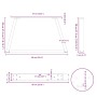 Patas para mesa de comedor forma V 2 uds negro 60x(30-31,3) cm by , Table legs - Ref: Foro24-4012532, Price: 57,44 €, Discoun...