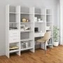 Estantería librería madera contrachapada blanco 60x35x180 cm de vidaXL, Librerías y estanterías - Ref: Foro24-803407, Precio:...