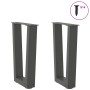 Patas para mesa de comedor en forma de V 2 uds antracita Acero by , Table legs - Ref: Foro24-4012622, Price: 54,79 €, Discoun...
