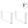 Patas para mesa de comedor forma V 2 uds blanco 70x(30-31,3) cm by , Table legs - Ref: Foro24-4012617, Price: 71,74 €, Discou...