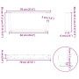 Patas para mesa de comedor forma V 2 uds blanco 70x(30-31,3) cm by , Table legs - Ref: Foro24-4012617, Price: 71,74 €, Discou...