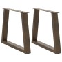Patas para mesa de comedor forma de V 2 uds acero natural acero von , Tischbeine - Ref: Foro24-4012551, Preis: 63,02 €, Rabat...