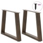 Patas para mesa de comedor forma de V 2 uds acero natural acero von , Tischbeine - Ref: Foro24-4012551, Preis: 63,02 €, Rabat...