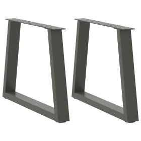 Patas para mesa de comedor en forma de V 2 uds antracita acero by , Table legs - Ref: Foro24-4012558, Price: 75,93 €, Discoun...