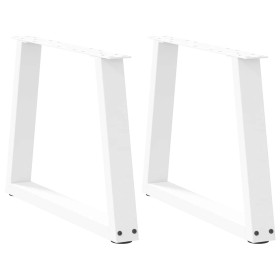 Patas para mesa de comedor forma V 2 uds blanco 60x(42-43,3) cm von , Tischbeine - Ref: Foro24-4012553, Preis: 71,84 €, Rabat...