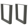 Patas para mesa de comedor en forma de V 2 uds antracita acero by , Table legs - Ref: Foro24-4012634, Price: 63,78 €, Discoun...