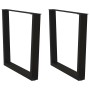 Patas para mesa de comedor en forma de V 2 uds acero negro by , Table legs - Ref: Foro24-4012648, Price: 82,05 €, Discount: %