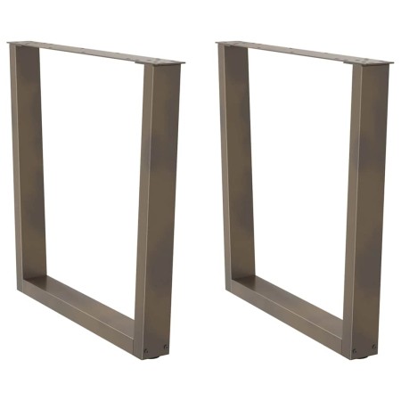 Patas para mesa de comedor en forma de V 2 uds acero natural by , Table legs - Ref: Foro24-4012655, Price: 105,62 €, Discount: %