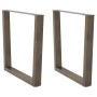 Patas para mesa de comedor en forma de V 2 uds acero natural by , Table legs - Ref: Foro24-4012655, Price: 105,62 €, Discount: %