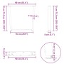 Patas para mesa de comedor en forma de V 2 uds acero natural by , Table legs - Ref: Foro24-4012655, Price: 105,62 €, Discount: %