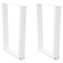 Patas para mesa de comedor en forma de V 2 uds acero blanco by , Table legs - Ref: Foro24-4012641, Price: 110,99 €, Discount: %