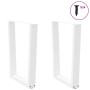 Patas para mesa de comedor en forma de V 2 uds acero blanco by , Table legs - Ref: Foro24-4012641, Price: 110,99 €, Discount: %