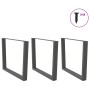 Patas para mesa comedor forma V 3uds antracita 100x(72-73,3) cm de , Patas para mesas - Ref: Foro24-4012674, Precio: 144,82 €...