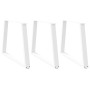 Patas para mesa de comedor en forma de V 3 uds acero blanco by , Table legs - Ref: Foro24-4012593, Price: 157,61 €, Discount: %