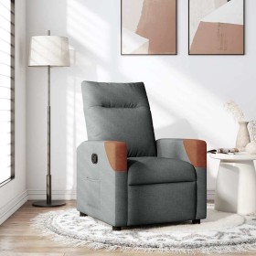 Sillón reclinable de tela gris oscuro by , Armchairs - Ref: Foro24-4104810, Price: 199,42 €, Discount: %