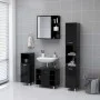 Badezimmerspiegelschrank aus schwarzem Sperrholz, 62,5 x 20,5 x 64 cm von vidaXL, Badezimmerwaschtische - Ref: Foro24-803309,...