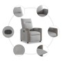 Sillón reclinable de tela gris nube de , Sillones - Ref: Foro24-4104838, Precio: 187,25 €