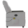 Sillón de masaje reclinable de tela gris nube by , Armchairs - Ref: Foro24-4104831, Price: 209,17 €, Discount: %