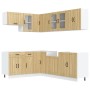 Mueble cocina Lucca roble sonoma 11 pzas madera contrachapada von , Küchenschränke - Ref: Foro24-3314894, Preis: 717,13 €, Ra...