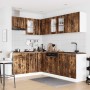 Mueble cocina Lucca roble ahumado 11 pzas madera contrachapada de , Armarios de cocina - Ref: Foro24-3314896, Precio: 741,91 ...