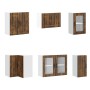 Mueble cocina Lucca roble ahumado 11 pzas madera contrachapada de , Armarios de cocina - Ref: Foro24-3314896, Precio: 741,91 ...