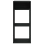 Estantería de madera de ingeniería negra 34x31x80 cm