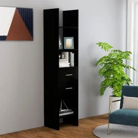 Schwarzes Sperrholzregal 40x35x180 cm von vidaXL, Bücherregale und Regale - Ref: Foro24-803417, Preis: 70,57 €, Rabatt: %