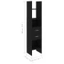 Schwarzes Sperrholzregal 40x35x180 cm von vidaXL, Bücherregale und Regale - Ref: Foro24-803417, Preis: 70,56 €, Rabatt: %