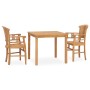 3-teiliges Garten-Essset aus massivem Teakholz von vidaXL, Gartensets - Ref: Foro24-3060008, Preis: 432,48 €, Rabatt: %