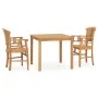3-teiliges Garten-Essset aus massivem Teakholz von vidaXL, Gartensets - Ref: Foro24-3060008, Preis: 432,48 €, Rabatt: %