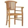 3-teiliges Garten-Essset aus massivem Teakholz von vidaXL, Gartensets - Ref: Foro24-3060008, Preis: 432,48 €, Rabatt: %
