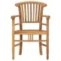 3-teiliges Garten-Essset aus massivem Teakholz von vidaXL, Gartensets - Ref: Foro24-3060008, Preis: 432,48 €, Rabatt: %
