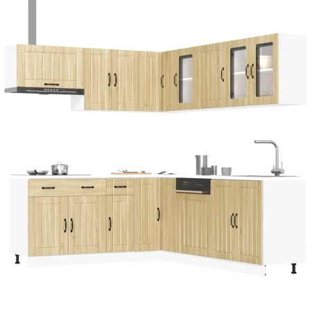 Mueble cocina Lucca roble sonoma 11 pzas madera contrachapada von , Küchenschränke - Ref: Foro24-3314924, Preis: 726,91 €, Ra...