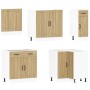 Mueble cocina Lucca roble sonoma 11 pzas madera contrachapada von , Küchenschränke - Ref: Foro24-3314924, Preis: 726,91 €, Ra...