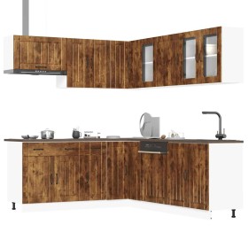 Mueble cocina Lucca roble ahumado 11 pzas madera contrachapada von , Küchenschränke - Ref: Foro24-3314926, Preis: 748,23 €, R...
