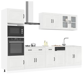 Mueble cocina Kalmar blanco de alto brillo 7 pzas by , Kitchen cabinets - Ref: Foro24-3314733, Price: 706,93 €, Discount: %