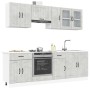 Mueble cocina Kalmar gris hormigón 8 pzas madera contrachapada von , Küchenschränke - Ref: Foro24-3314835, Preis: 541,08 €, R...