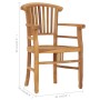 3-teiliges Garten-Essset aus massivem Teakholz von vidaXL, Gartensets - Ref: Foro24-3060008, Preis: 432,48 €, Rabatt: %