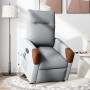 Sillón de masaje reclinable de pie de tela gris claro by , Armchairs - Ref: Foro24-3324014, Price: 258,18 €, Discount: %