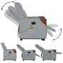 Sillón de masaje reclinable de pie de tela gris claro by , Armchairs - Ref: Foro24-3324014, Price: 258,18 €, Discount: %