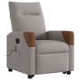 Sillón de masaje eléctrico reclinable elevable tela taupé by , Armchairs - Ref: Foro24-3324035, Price: 329,94 €, Discount: %