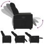 Sillón reclinable elevable tela negro by , Armchairs - Ref: Foro24-3324054, Price: 256,92 €, Discount: %