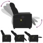Sillón reclinable de masaje elevable tela negro by , Armchairs - Ref: Foro24-3324061, Price: 270,98 €, Discount: %
