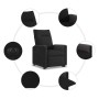 Sillón eléctrico reclinable elevable de tela negro de , Sillones - Ref: Foro24-3324068, Precio: 300,25 €